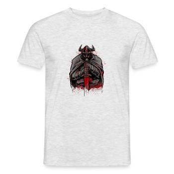 Vikinger Walhalla Odin Vikings cadeau - T-shirt homme - gris chiné - Devant - AI Model Male 178 dark (178cm)