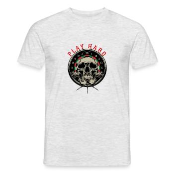 Dart Darten Dartclub Teamshirt Geschenk - Männer T-Shirt - Grau meliert - Vorne - AI Model Male 178 dark (178cm)