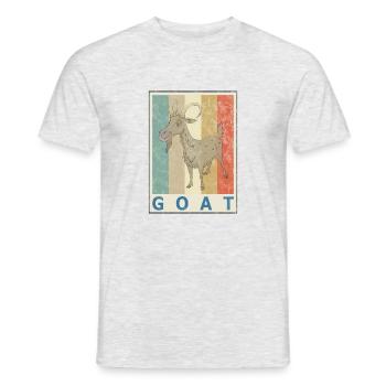 Goat Vintage Retro Style Grunge - Men's T-Shirt - heather grey - Front - AI Model Male 178 dark (178cm)