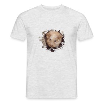 hamster - Männer T-Shirt - Grau meliert - Vorne - AI Model Male 178 dark (178cm)