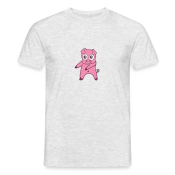 Floss Dance Move Pig - Men's T-Shirt - heather grey - Front - AI Model Male 178 dark (178cm)