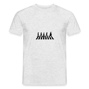 Doctor Who Road Crossing Detail - Men's T-Shirt - heather grey - Front - AI Model Male 178 dark (178cm)