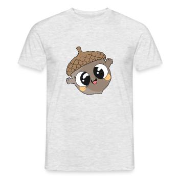 Nut - Männer T-Shirt - Grau meliert - Vorne - AI Model Male 178 dark (178cm)