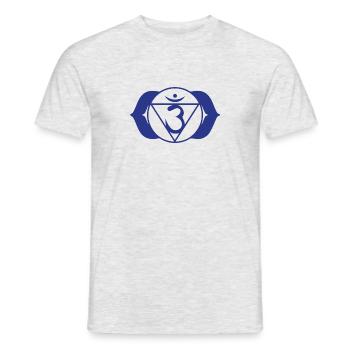 Chakra Sacred Symbol Yoga Meditation Gift Brow - Men's T-Shirt - heather grey - Front - AI Model Male 178 dark (178cm)