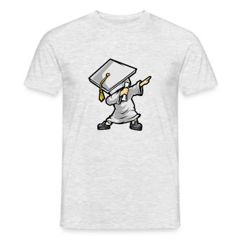 Dabbing Graduate - cadeau drôle de Graduation - T-shirt homme - gris chiné - Devant - AI Model Male 178 dark (178cm)