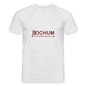 Bochum Ich komm aus dir! - Männer T-Shirt - Grau meliert - Vorne - AI Model Male 178 dark (178cm)