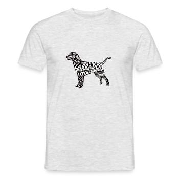 Labrador - Männer T-Shirt - Grau meliert - Vorne - AI Model Male 178 dark (178cm)