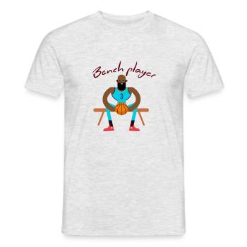 Basketball Shirt - Männer T-Shirt - Grau meliert - Vorne - AI Model Male 178 dark (178cm)