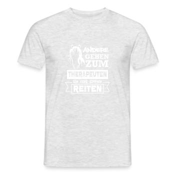 Ride - Men's T-Shirt - heather grey - Front - AI Model Male 178 dark (178cm)