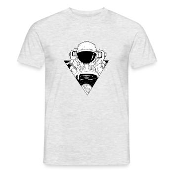 Astronaut - Männer T-Shirt - Grau meliert - Vorne - AI Model Male 178 dark (178cm)