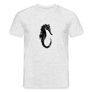 Sea horse - Men's T-Shirt - heather grey - Front - AI Model Male 178 dark (178cm)
