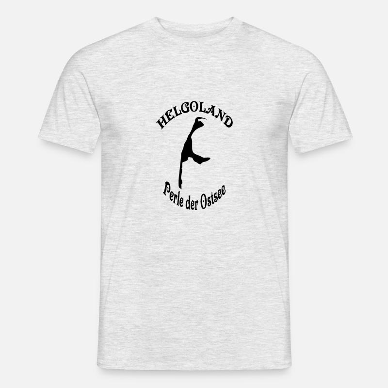 Helgoland/Sylt Perle der Ostsee - Männer T-Shirt - Grau meliert