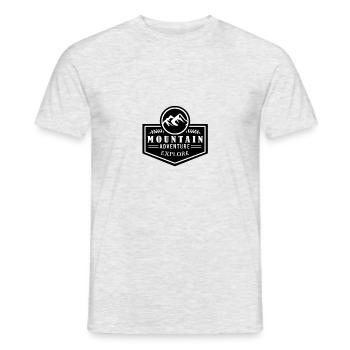 montagnes - T-shirt homme - gris chiné - Devant - AI Model Male 178 dark (178cm)