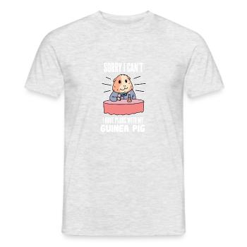 Chemise Maman Hamster Cochon d'Inde - T-shirt homme - gris chiné - Devant - AI Model Male 178 dark (178cm)
