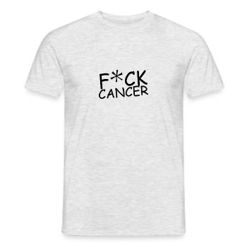 Fuck Cancer - T-shirt homme - gris chiné - Devant - AI Model Male 178 dark (178cm)