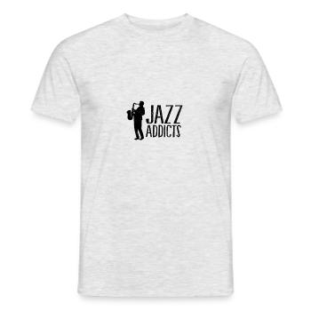 Saxophone Jazz Addicted Musicien Musicien Musicien Blues - T-shirt homme - gris chiné - Devant - AI Model Male 178 dark (178cm)