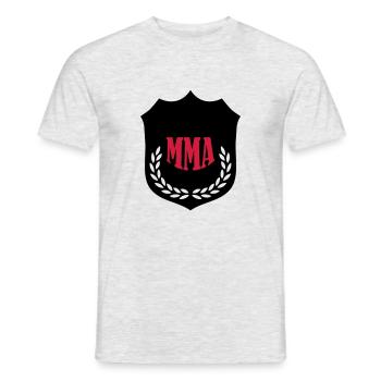 mma_02 - Men's T-Shirt - heather grey - Front - AI Model Male 178 dark (178cm)