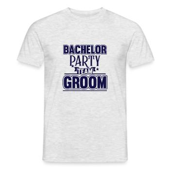 Groom Team Bachelor Party - T-shirt homme - gris chiné - Devant - AI Model Male 178 dark (178cm)