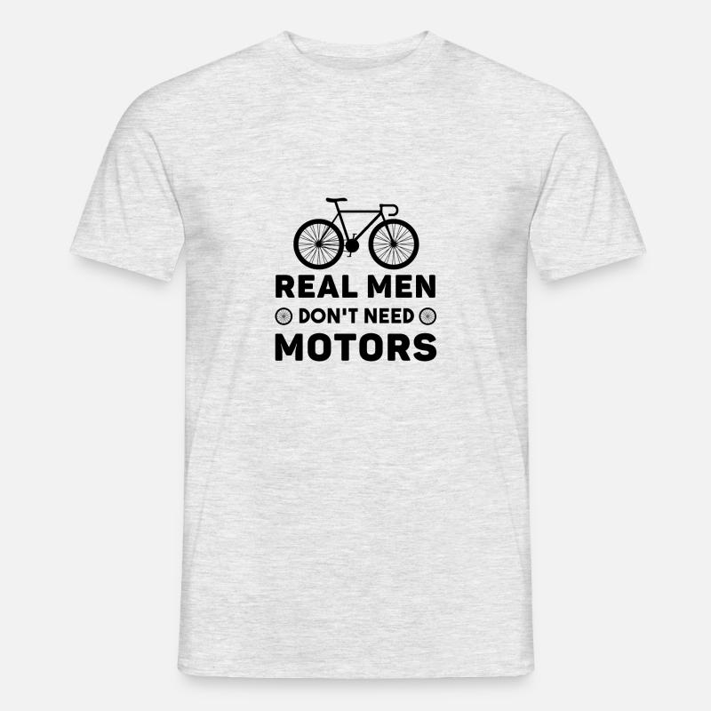 Echte Männer brauchen 01 nicht - Männer T-Shirt - Grau meliert