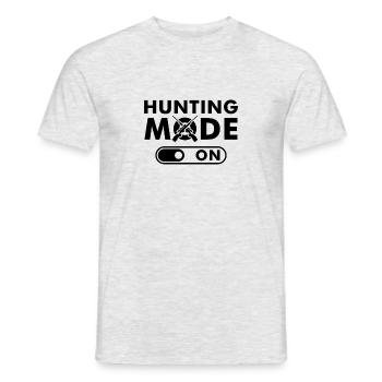 Hunting mode hunt hunter saying - Men's T-Shirt - heather grey - Front - AI Model Male 178 dark (178cm)