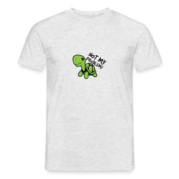 Not My Problem - Men's T-Shirt - heather grey - Front - AI Model Male 178 dark (178cm)