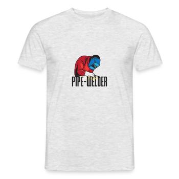 Pipe-Welder - Men's T-Shirt - heather grey - Front - AI Model Male 178 dark (178cm)