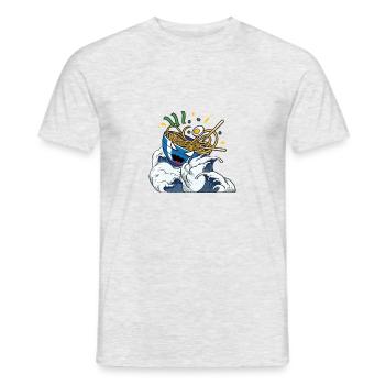 Noodle Storm - Men's T-Shirt - heather grey - Front - AI Model Male 178 dark (178cm)