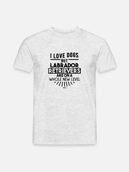 Labrador Hundeschule Hundetrainer - Männer T-Shirt - Grau meliert