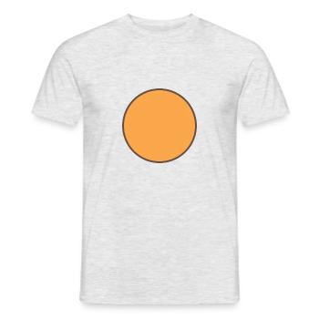 Balle de tennis de table - T-shirt homme - gris chiné - Devant - AI Model Male 178 dark (178cm)