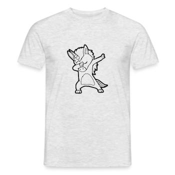Cool Unicorn - UNICORN - Men's T-Shirt - heather grey - Front - AI Model Male 178 dark (178cm)