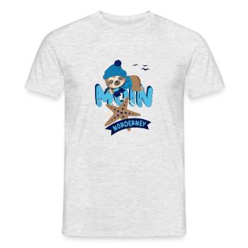 Norderney Nordseeküste Küste Camping - Männer T-Shirt - Grau meliert - Vorne - AI Model Male 178 dark (178cm)