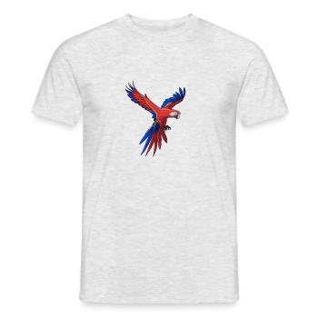 Perroquet - T-shirt homme - gris chiné - Devant - AI Model Male 178 dark (178cm)
