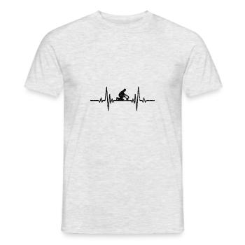 Craft ECG Electronics Pulse Craftsman Outil - T-shirt homme - gris chiné - Devant - AI Model Male 178 dark (178cm)