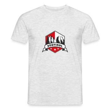 Dolomites South Tyrol Mountains Three Peaks Mountaineers - Men's T-Shirt - heather grey - Front - AI Model Male 178 dark (178cm)