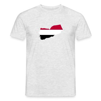 Jemen Map Jemen Flagge stolze jemenitische Jemen - Männer T-Shirt - Grau meliert - Vorne - AI Model Male 178 dark (178cm)
