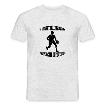 Club de basket-ball Amateurs de basket-ball Joueurs de basket-ball - T-shirt homme - gris chiné - Devant - AI Model Male 178 dark (178cm)