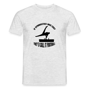 Gymnastique Plancher Gymnastique Turner Gymnastique Gymnastique Gymnastique Club - T-shirt homme - gris chiné - Devant - AI Model Male 178 dark (178cm)