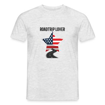 USA Roadtrip US Tour - Männer T-Shirt - Grau meliert - Vorne - AI Model Male 178 dark (178cm)