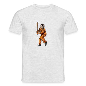 Base-ball - T-shirt homme - gris chiné - Devant - AI Model Male 178 dark (178cm)
