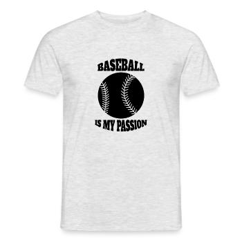 Cadeau de baseball Amateur de baseball Jeu de baseball - T-shirt homme - gris chiné - Devant - AI Model Male 178 dark (178cm)