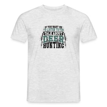 Chasseur de cerfs buck si vous - T-shirt homme - gris chiné - Devant - AI Model Male 178 dark (178cm)