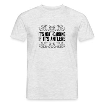 Buck Deer Hunting Hunter Vintage - T-shirt homme - gris chiné - Devant - AI Model Male 178 dark (178cm)