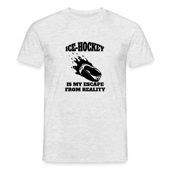 Eishockeyteam Geschenk Eishockey Wintersport - Männer T-Shirt - Grau meliert - Vorne - AI Model Male 178 dark (178cm)