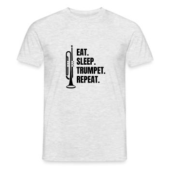 Trumpet Music Funny Saying Musician Instrument - Men's T-Shirt - heather grey - Front - AI Model Male 178 dark (178cm)