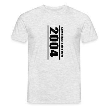 18th Birthday Gift 2004 Birthday - Men's T-Shirt - heather grey - Front - AI Model Male 178 dark (178cm)