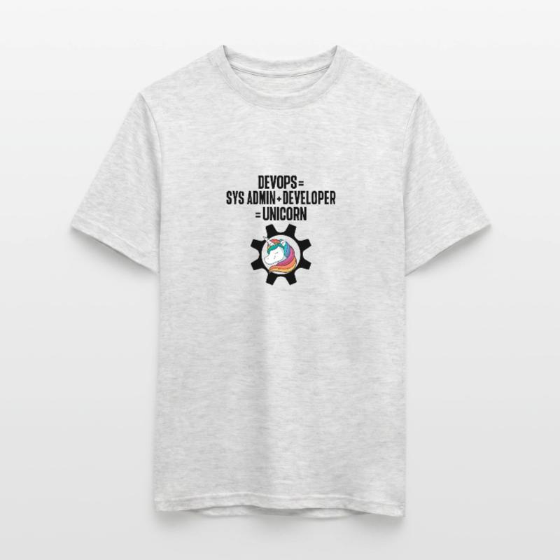 Sys-Admin Developer Devops Engineer Unicorn Men's T-Shirt