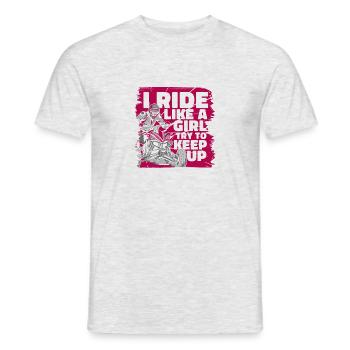 Quad Quads Quatre Roues Motorsport - T-shirt homme - gris chiné - Devant - AI Model Male 178 dark (178cm)