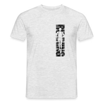 Running Runner Half Marathon - Men's T-Shirt - heather grey - Front - AI Model Male 178 dark (178cm)