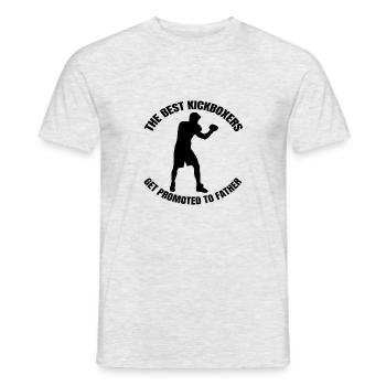 Kickboxen Boxer Kampfsport Boxen Kickboxer - Männer T-Shirt - Grau meliert - Vorne - AI Model Male 178 dark (178cm)