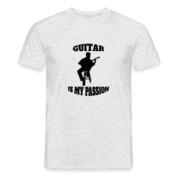 Guitariste Groupe Musique Guitare Musiciens Guitariste - T-shirt homme - gris chiné - Devant - AI Model Male 178 dark (178cm)